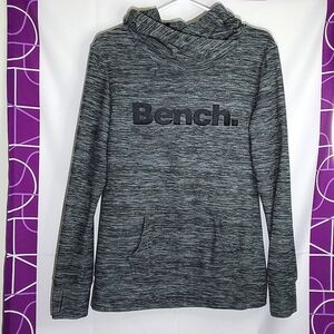 Bench Green/Grey Heathered Fleece Hoodie - Large